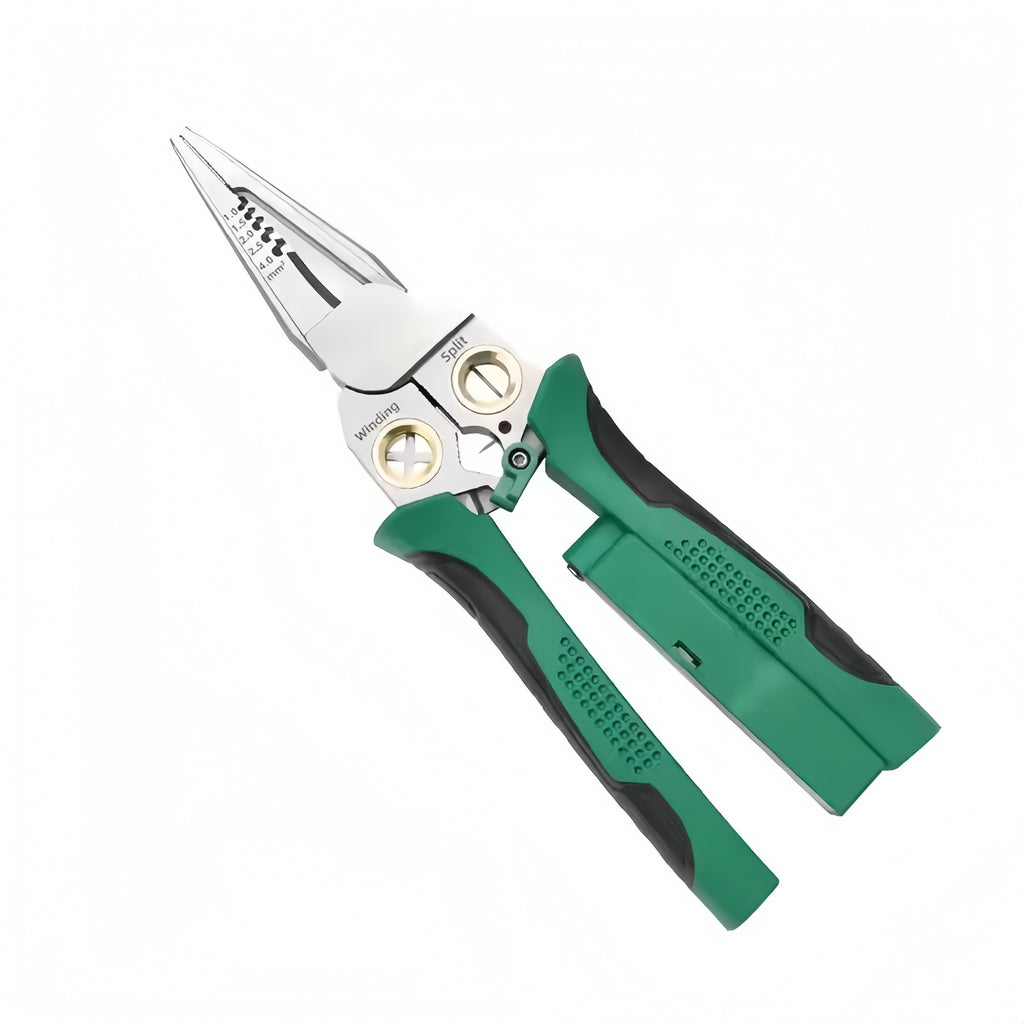8-in-1 Heavy-Duty Stainless Steel Wire Stripper & Multi-Tool Pliers