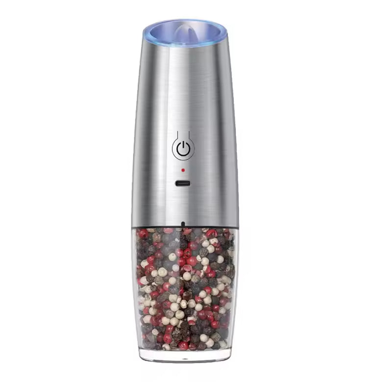 Rechargeable Electric Gravity Salt & Pepper Grinder Set