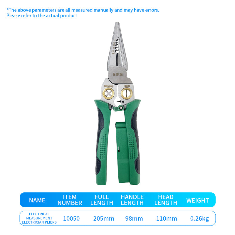 8-in-1 Heavy-Duty Stainless Steel Wire Stripper & Multi-Tool Pliers